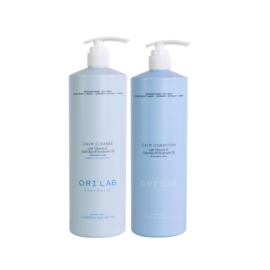 ORI Lab by NAK Hair Calm Cleanse and Condition 1 Litre Duo