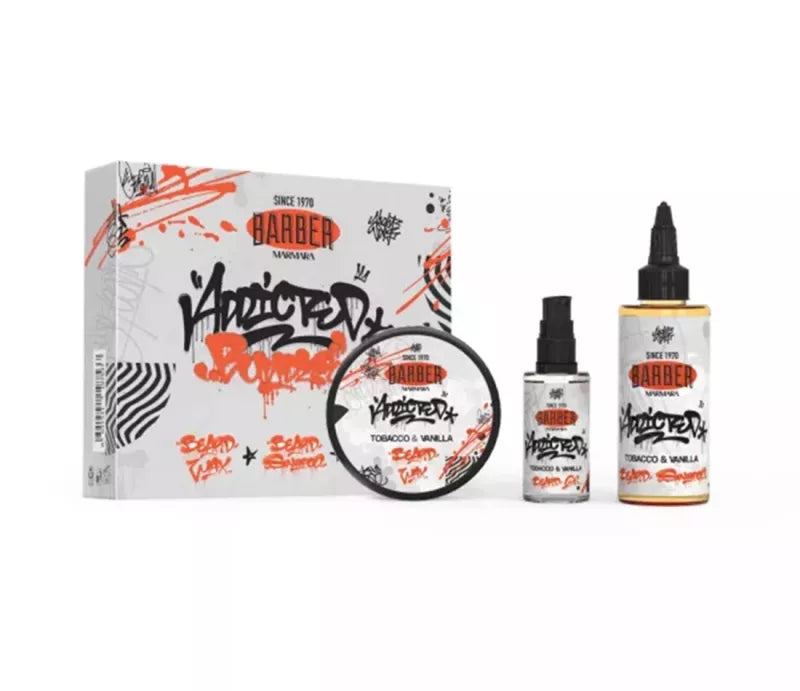 Marmara Barber Tobacco & Vanilla 3 Piece Beard Set