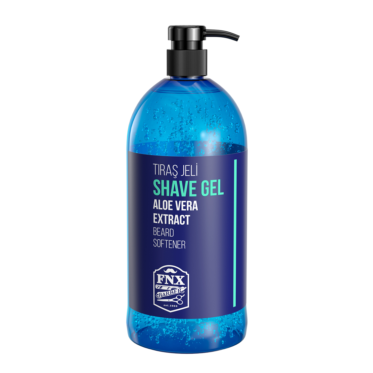 12x Fonex FNX Barber Aloe Vera Extract Shave Gel 950ml (Carton Deal) - image 2