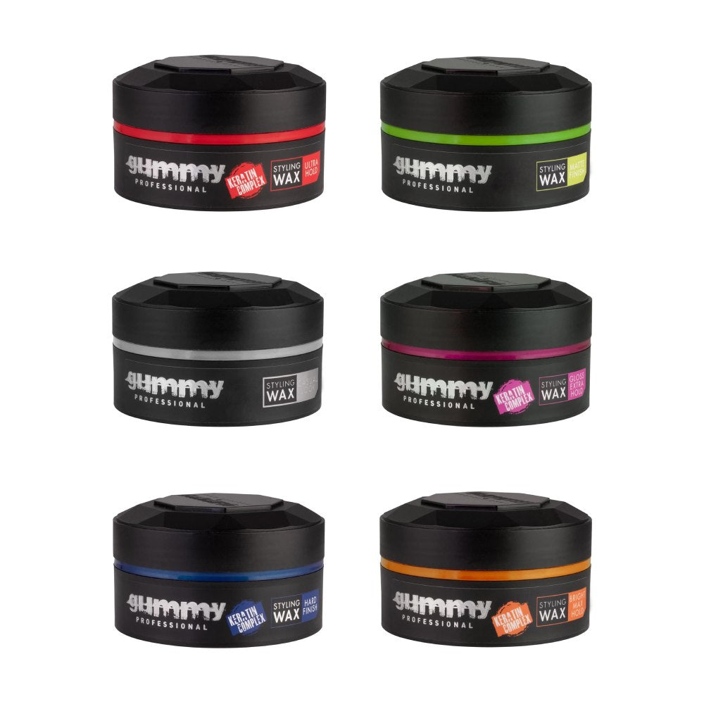 36x Gummy Professional Mixed Box of Styling Wax 150ml