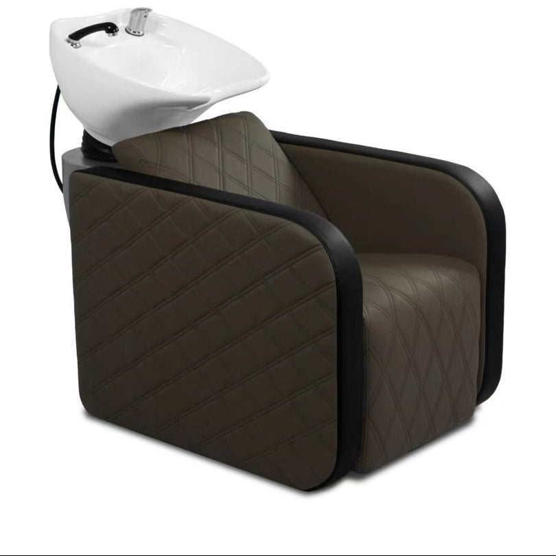 Karma Complete Shampoo Unit Clunes Electric Brown with Pattern & Black Standard Basin 0316012101EP