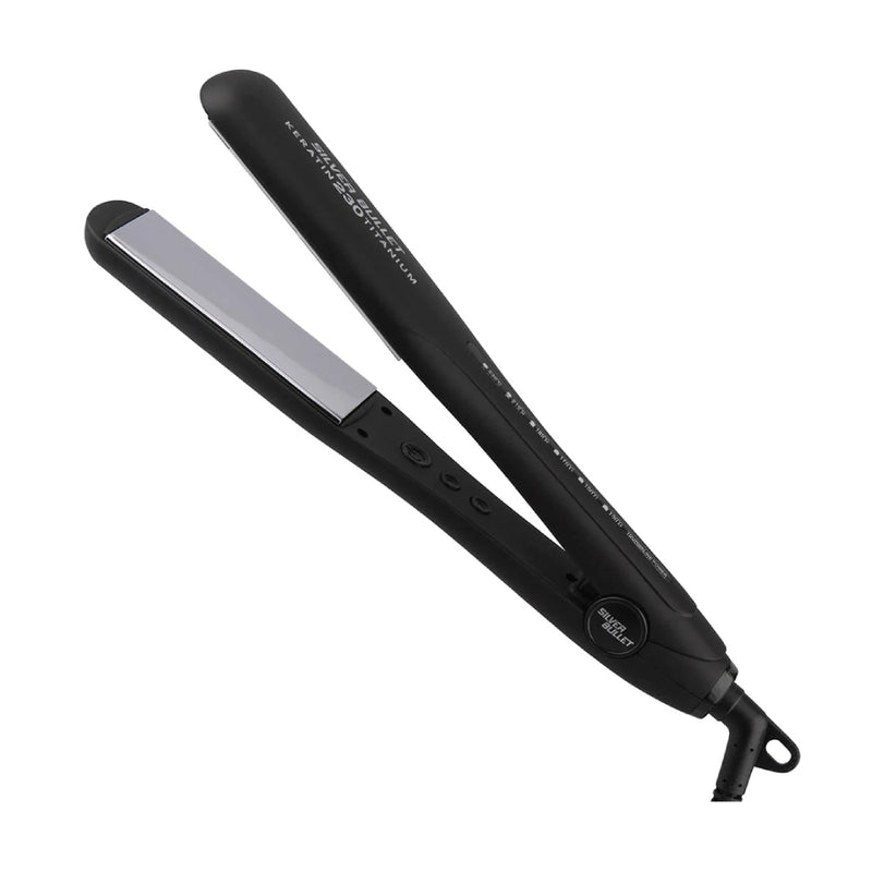 Silver Bullet Keratin 230 Titanium Silver Wide 38mm Hair Straightener
