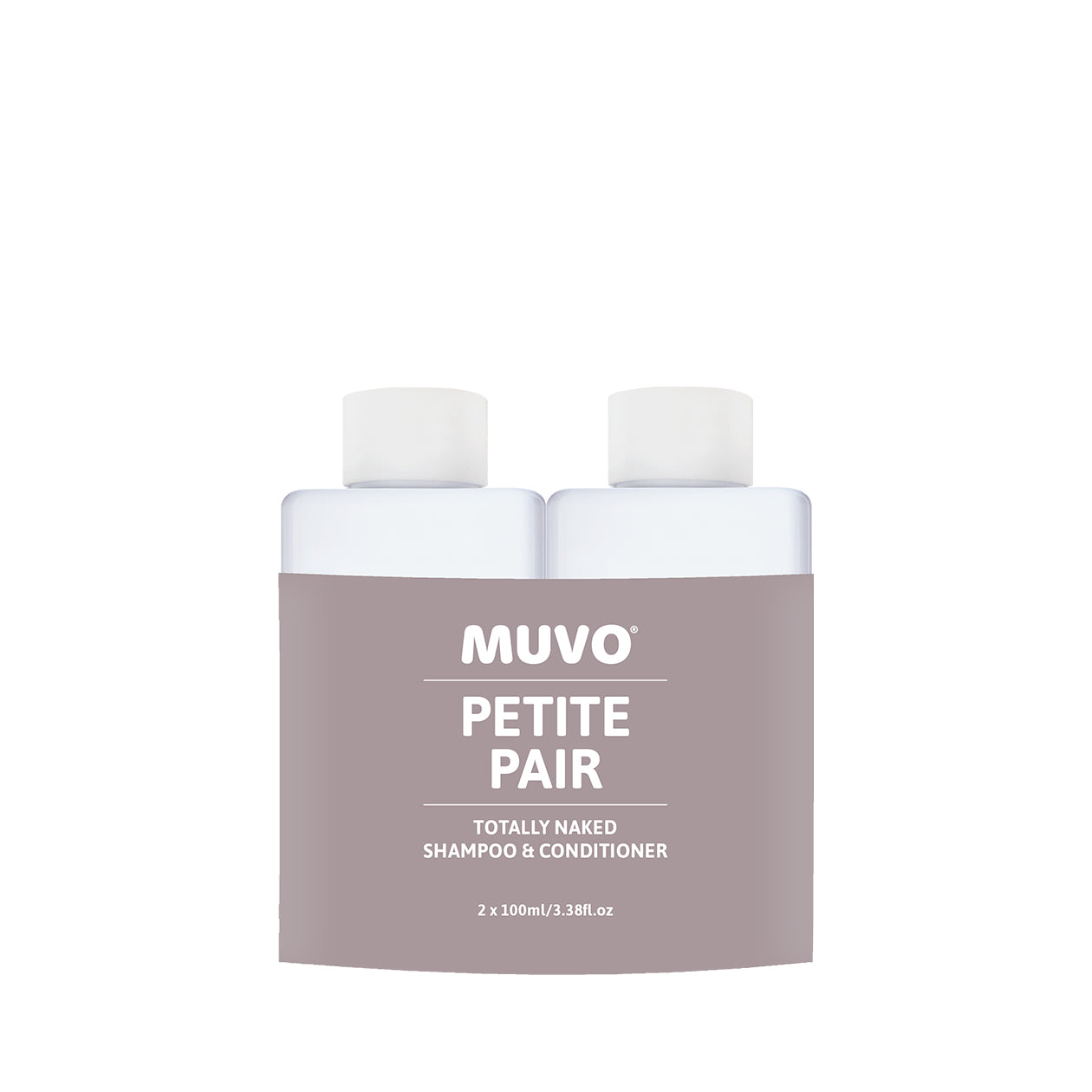 MUVO Totally Naked Shampoo and Conditioner 100ml Petite Pair