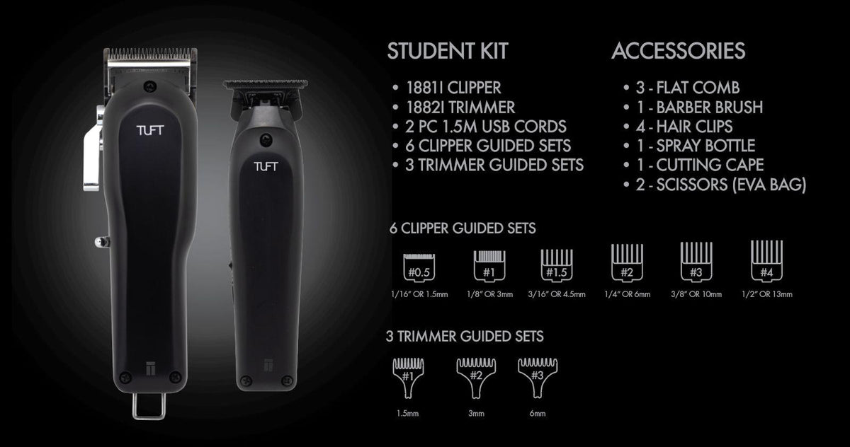 TUFT Elite I Cordless Trimmer and Clipper Complete Salon Kit - image 2