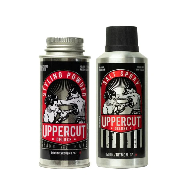 Uppercut Deluxe Sea Salt Spray & Volumising Styling Powder Duo Bundle