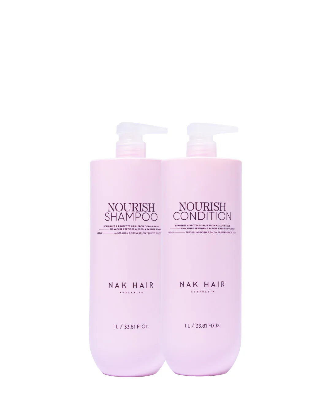 NAK Nourish Shampoo & Conditioner 1L Duo