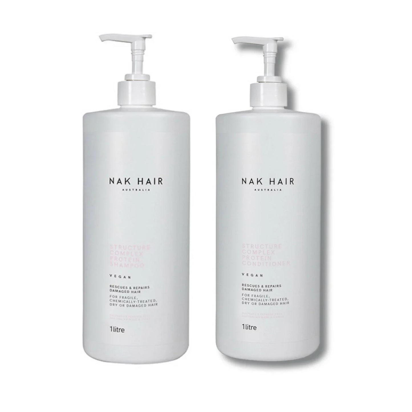 NAK Signature Structure Complex Shampoo and Conditioner 1L Duo
