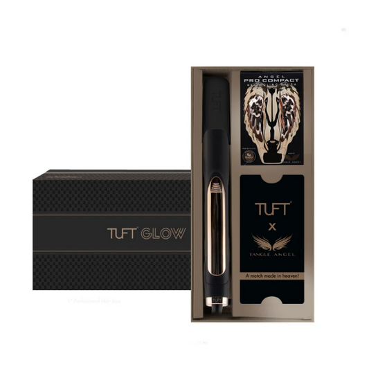 TUFT Glow One Pass Straightening Iron 1 Inch Gift Set by Tuft