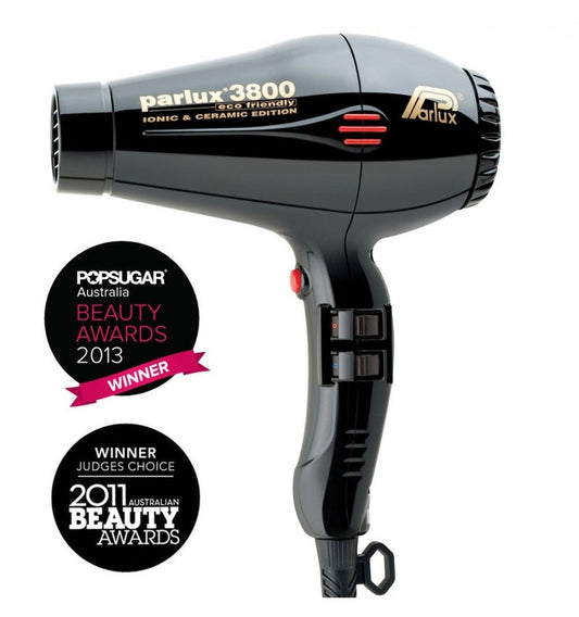 Parlux 3800 Ionic and Ceramic Hair Dryer Black