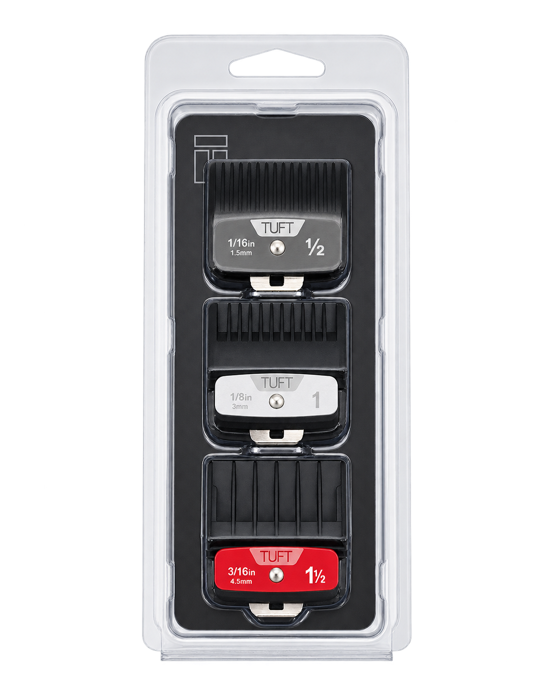 TUFT Non-Magnetic Premium Clipper Comb Attachments - 3 Pack - image 2