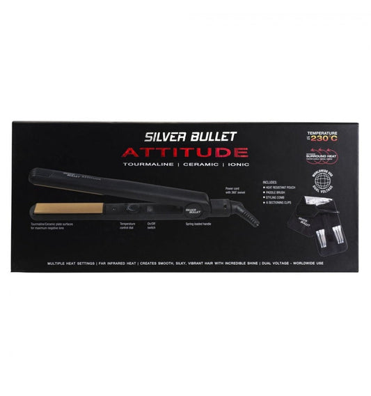 Silver Bullet Attitude Hair Straightener Black