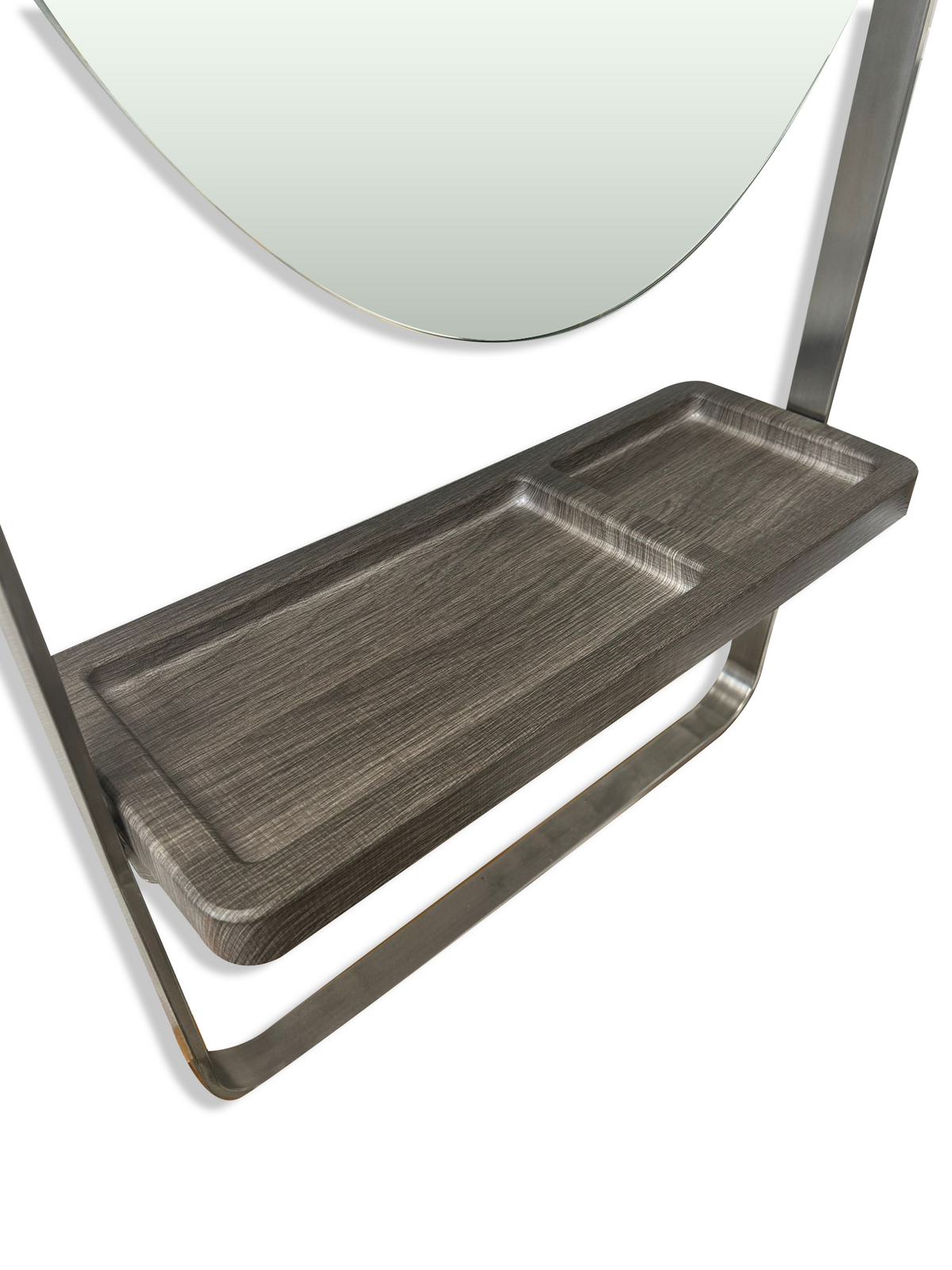 Karma Albany Workstation Oval Salon Mirror Silver 0608002 - image 3