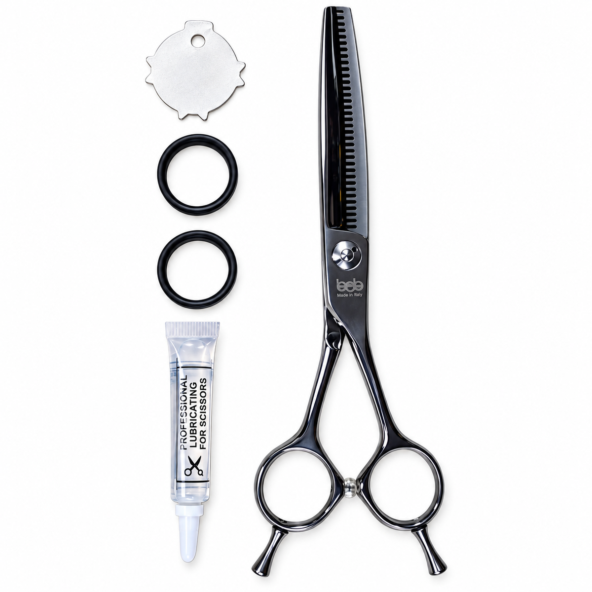 BOB Dragon Professional Edition 6 Inch Japanese Steel Thinning Scissor VG10 Cobalt Steel - Made In Italy - image 3