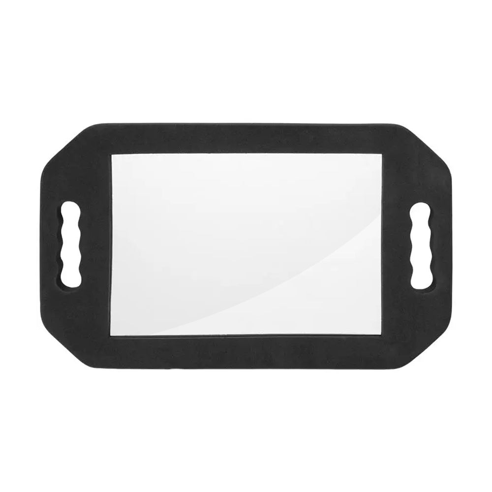 Bob Black Foam Rectangle Mirror with Handles on Both Ends