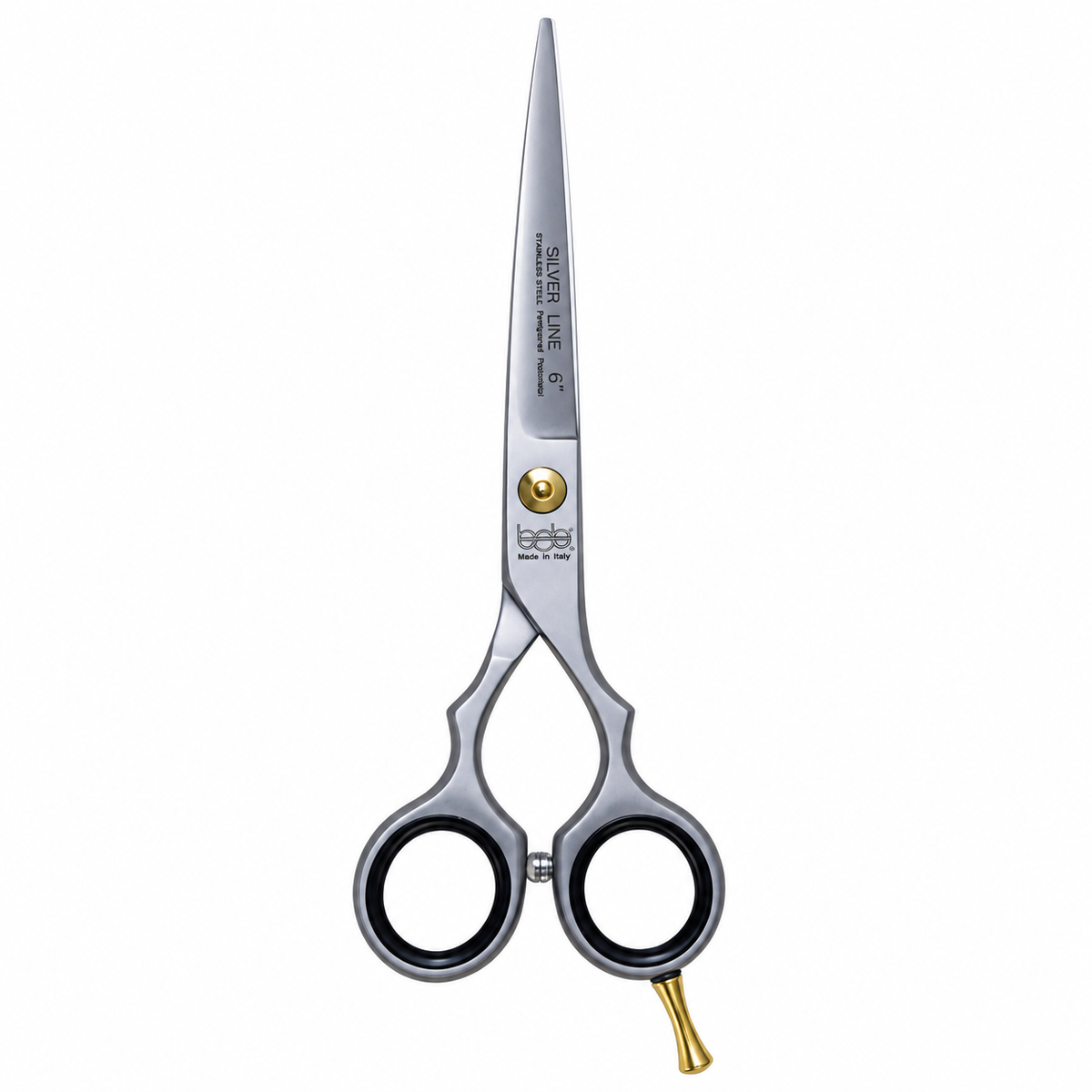 BOB Silver Line Edition 6 Inch Japanese Steel Thinning Scissor 440C - Made In Italy - image 4