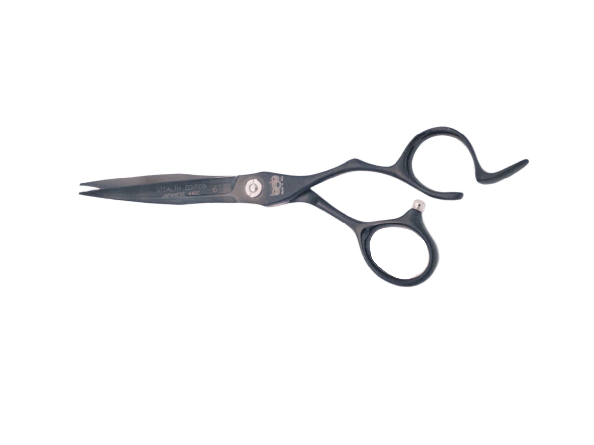 BOB Stealth Edition Black 6 Inch Japanese Steel Scissor 440C Steel - Made In Italy - image 2