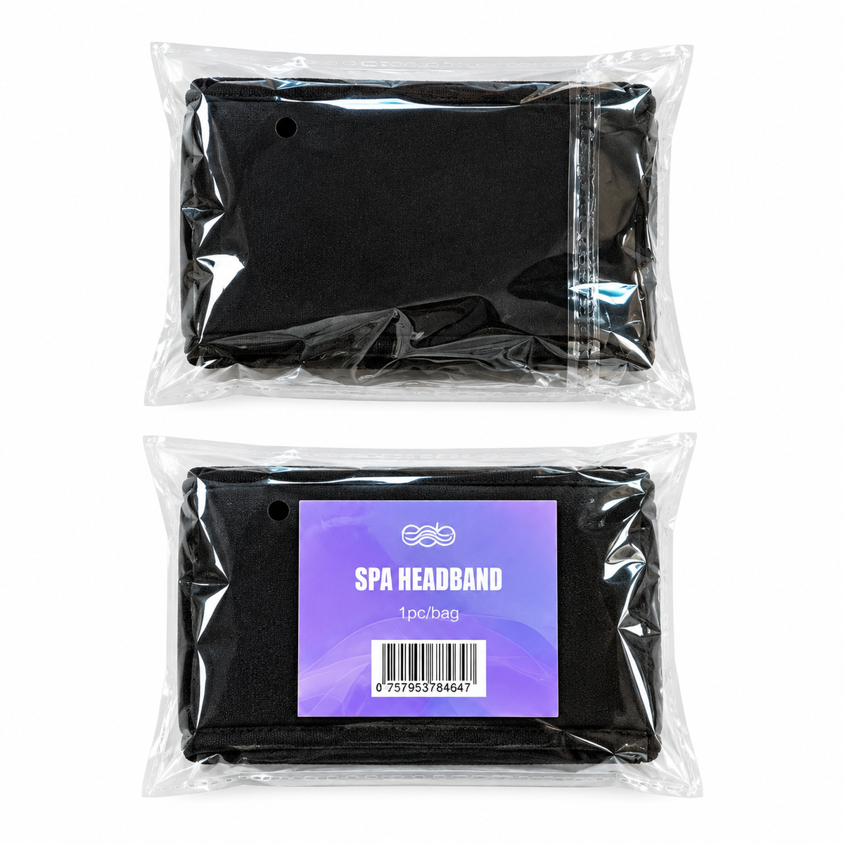 BOB Spa Towelling Headband Black – Professional Reusable Facial & Salon Headband - image 3
