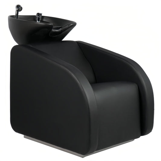 Karma Ballarat Complete Shampoo Unit Electric Black with Black Deep Basin and Air Massage 03190101