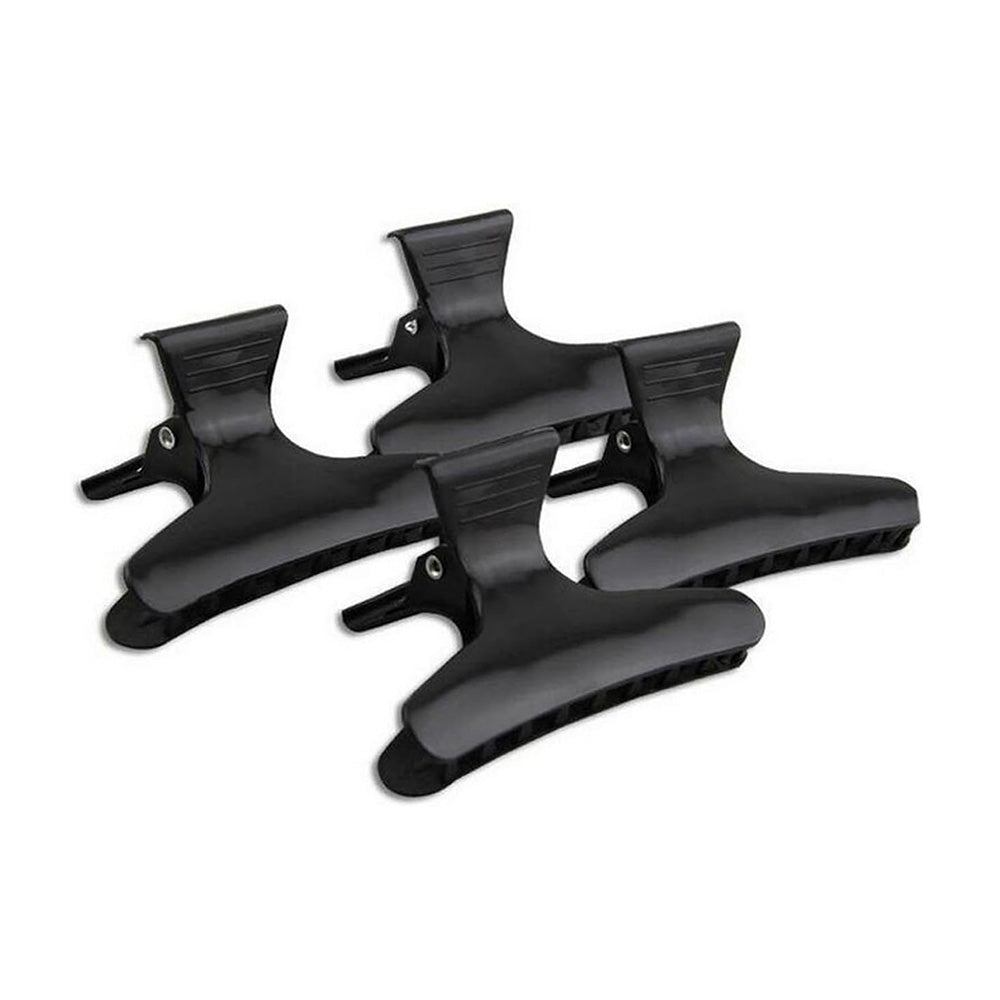 Bob Salon Butterfly Hair Clips 12pk - Black