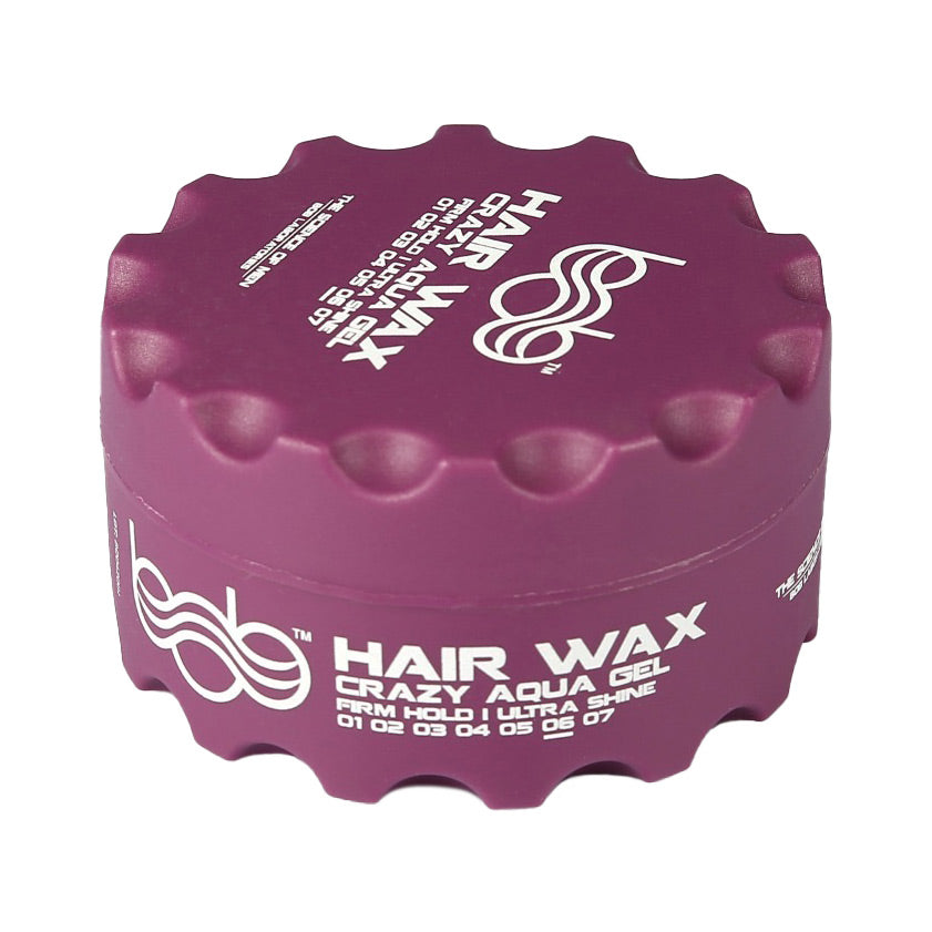Bob Wax Deal - 48x Bob Hair Wax Crazy Aqua Gel Firm Hold Ultra Shine 150ml Purple