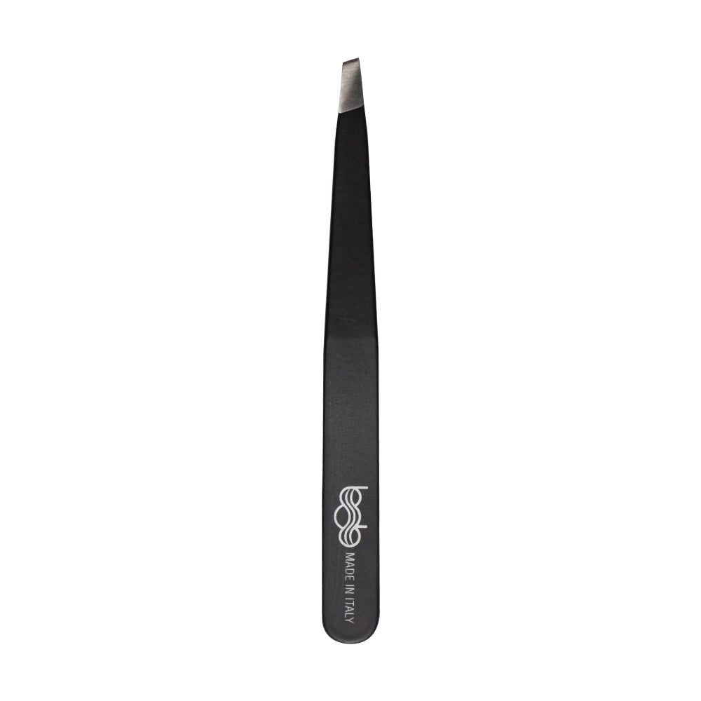 Bob Premium Tweezers Slant Black - Made in Italy