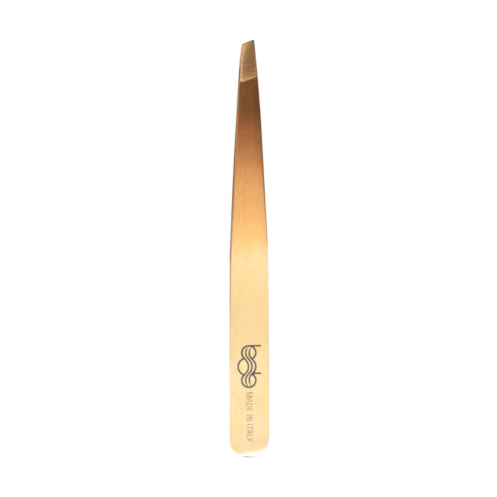 Bob Premium Tweezers Slant Gold - Made in Italy