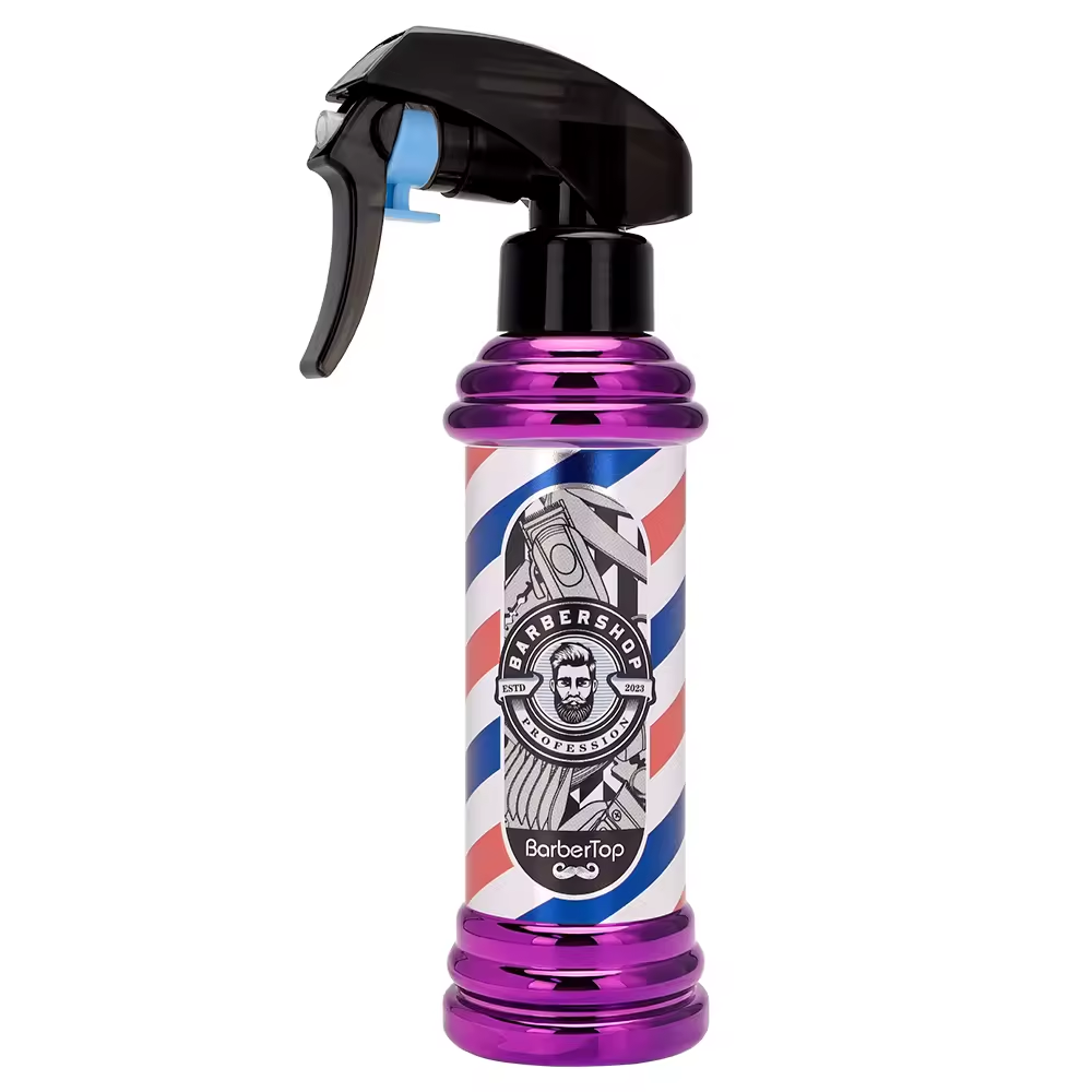 Bob Spray Bottle Blue with Barber Pole Design - 180ml