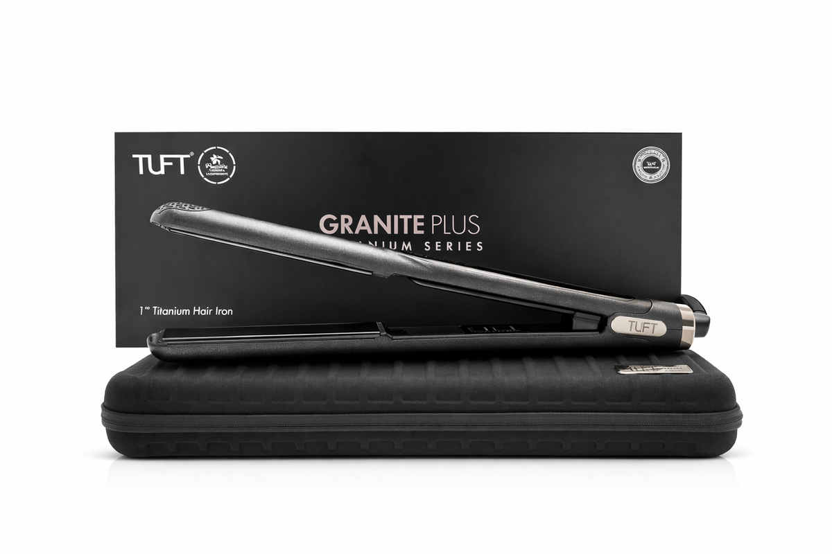 TUFT Floracative Titanium Plate 1inch Hair Straightener 250C Black