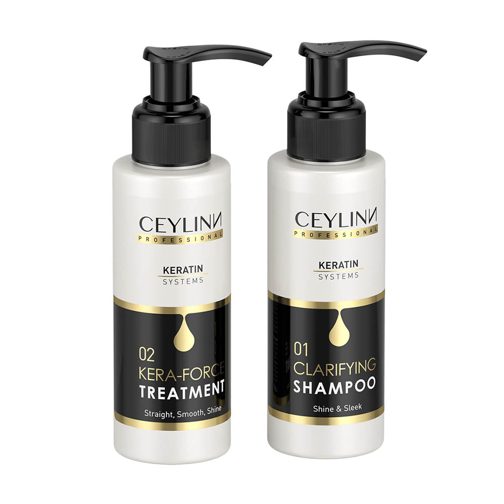 Ceylinn Keratin Straightening Treatment Hair Smoothing Kit 100ml