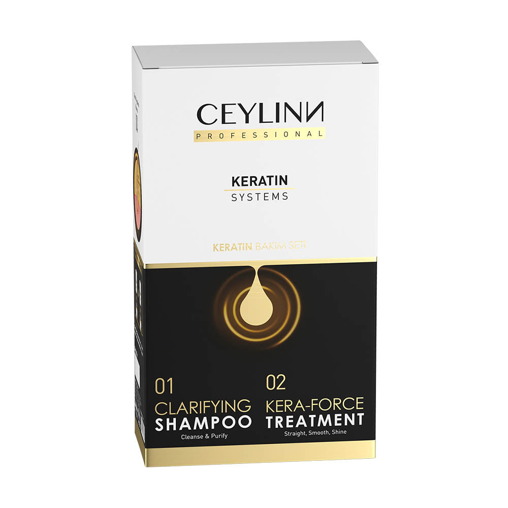 Ceylinn Keratin Straightening Treatment Hair Smoothing Kit 1L (Includes Clarifying Shampoo & Treatment) - image 2