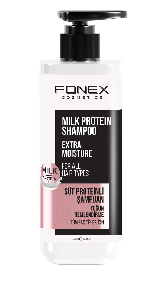 Fonex Milk Protein Shampoo 500ml – Nourishing Shampoo for Dry & Damaged Hair