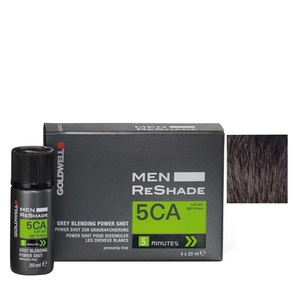 Goldwell ReShade For Men 5CA Cool Ash Light Brown Hair Colour – 4 x 20ml - image 2