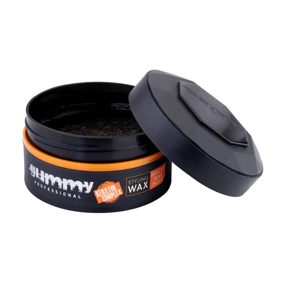 12x Gummy Professional Bright Finish Orange Hair Styling Wax 150ml - image 2