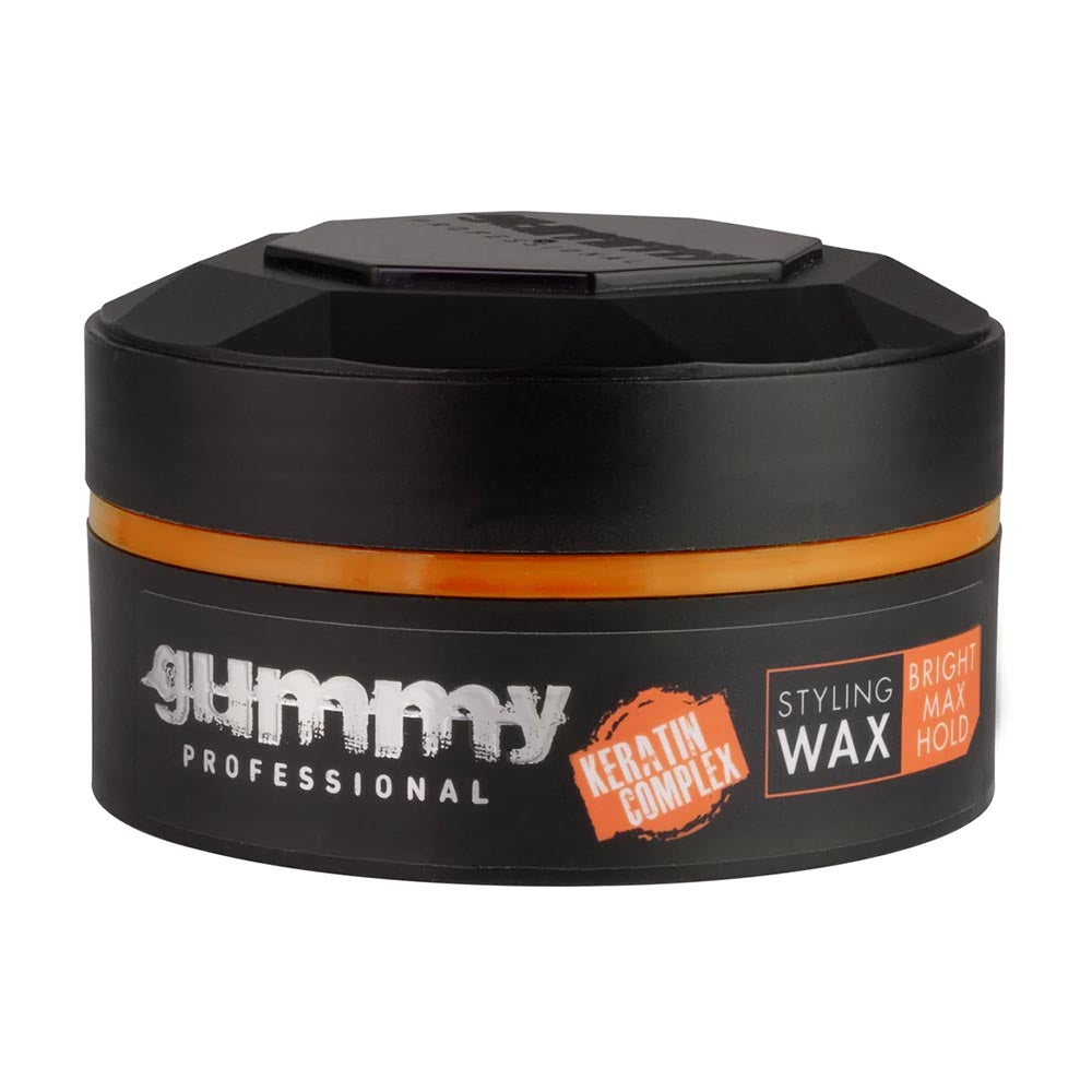 12x Gummy Professional Bright Finish Orange Hair Styling Wax 150ml