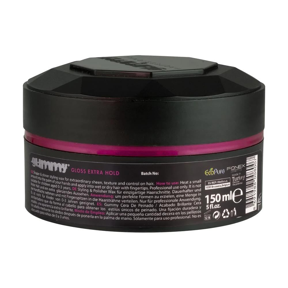 36x Gummy Professional Keratin Complex Extra Gloss Styling Hair Wax 150ml ( 1 box) - image 3