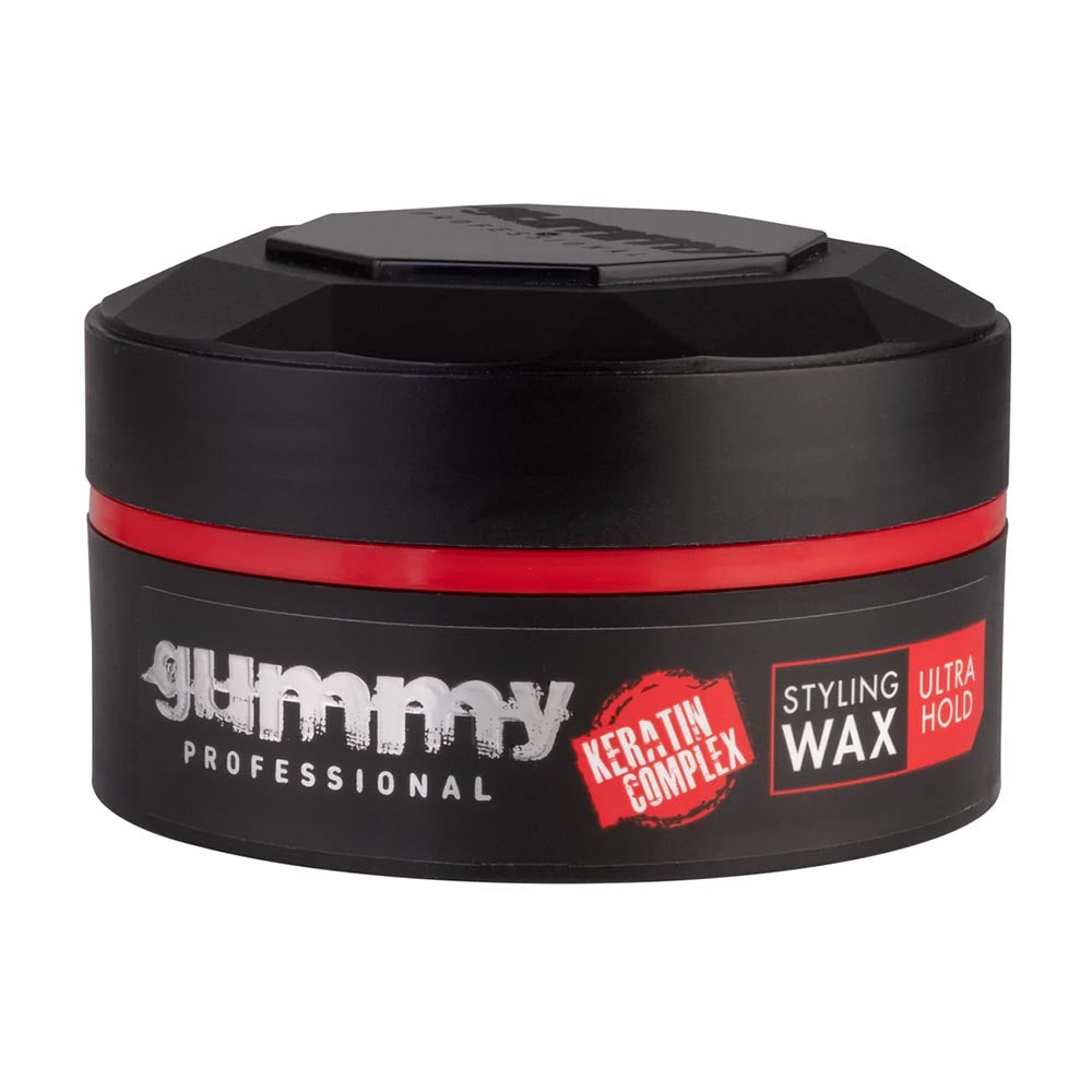 36x Gummy Professional Keratin Complex Hair Styling Wax Ultra Hold 150ml (1 box)