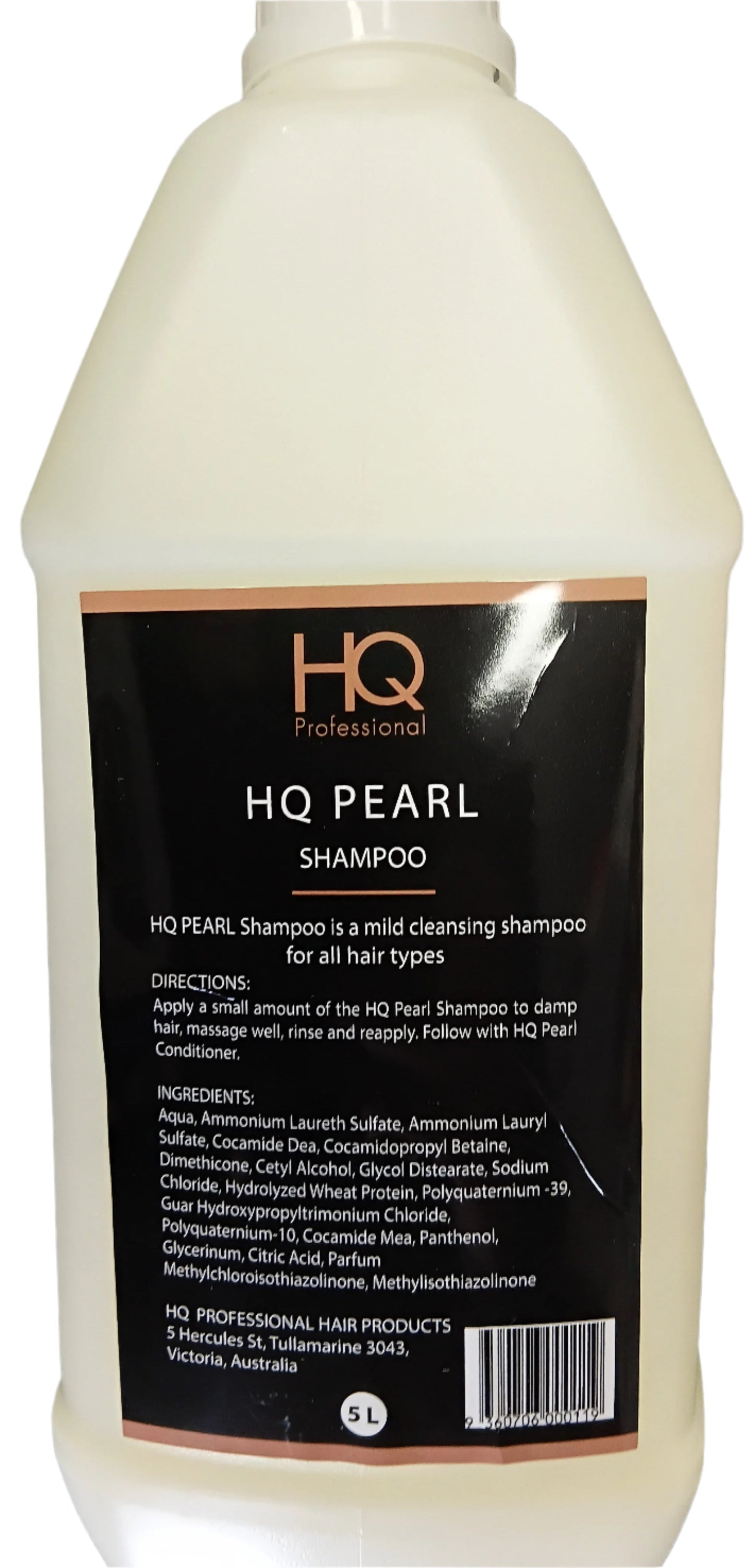 HQ Professional Pearl Shampoo 5 Litre