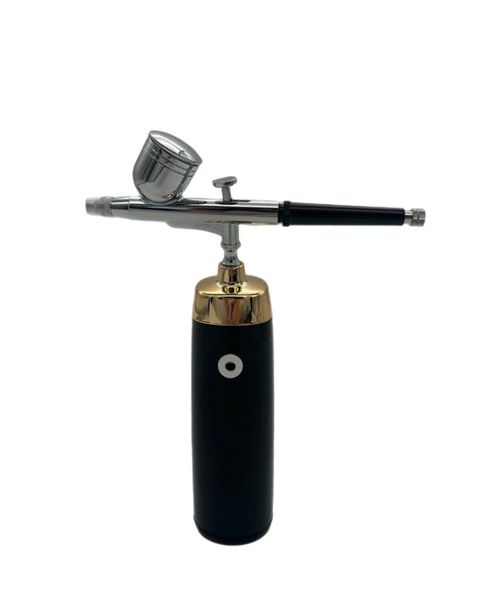 Bob Airbrush Gun Compressor Kit Black and Gold