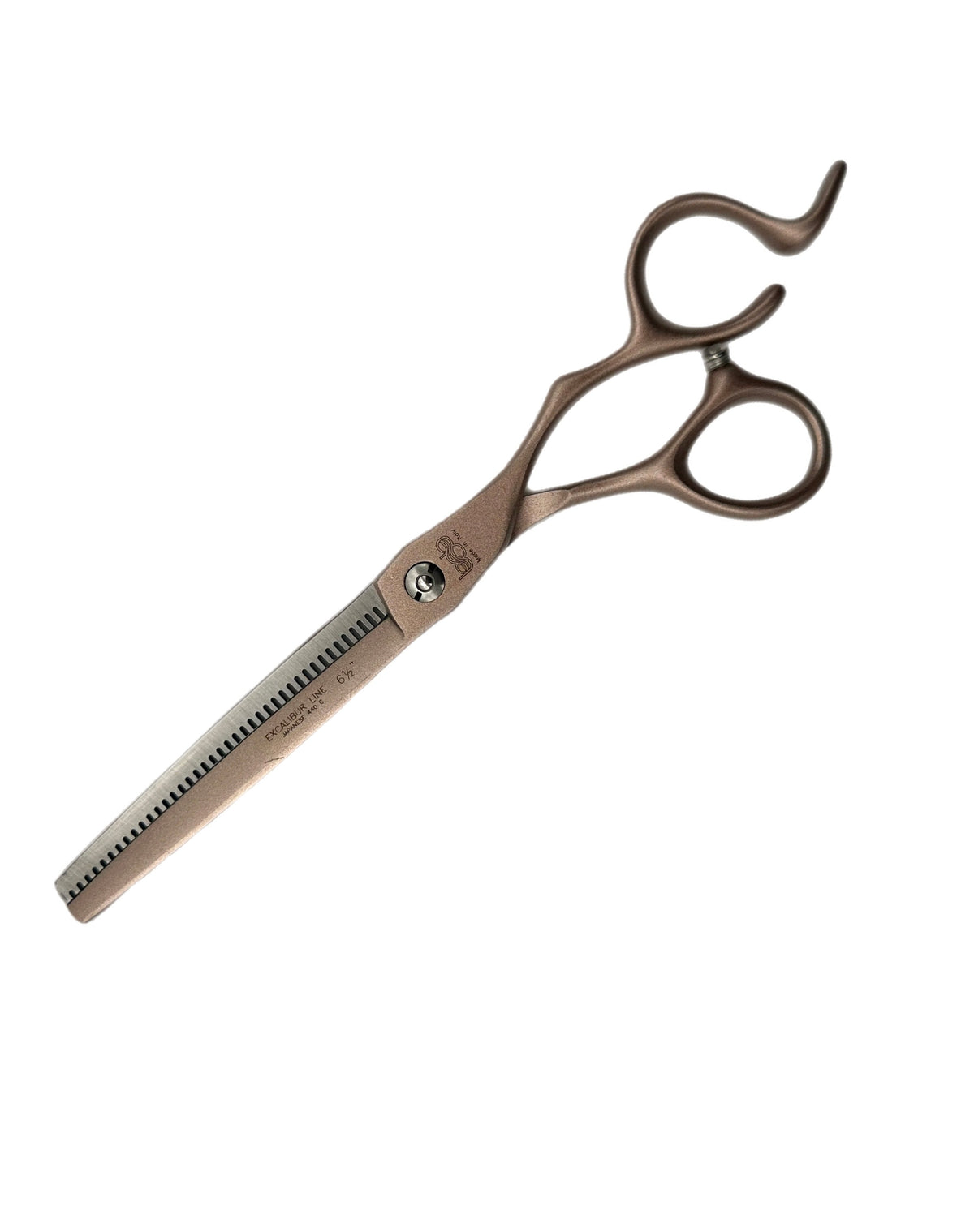 BOB Excalibur Edition Gold 6.5 Inch Japanese Steel Thinning Scissor Steel - Made In Italy