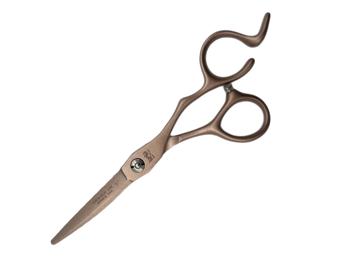 BOB Excalibur Edition Gold 5 Inch Japanese Steel Scissor Steel - Made In Italy