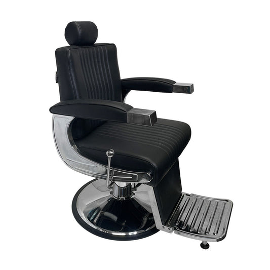 Karma Mt Isa Barber Chair Chrome & Black 04080102