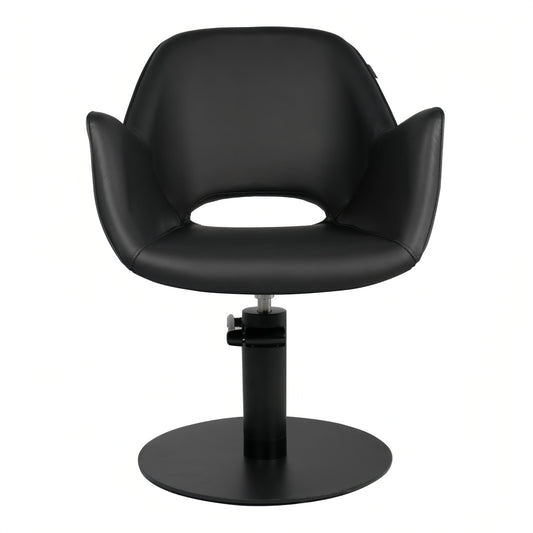 Karma Armidale Salon Chair 02190101 - with Matching Black Round Base and Pump