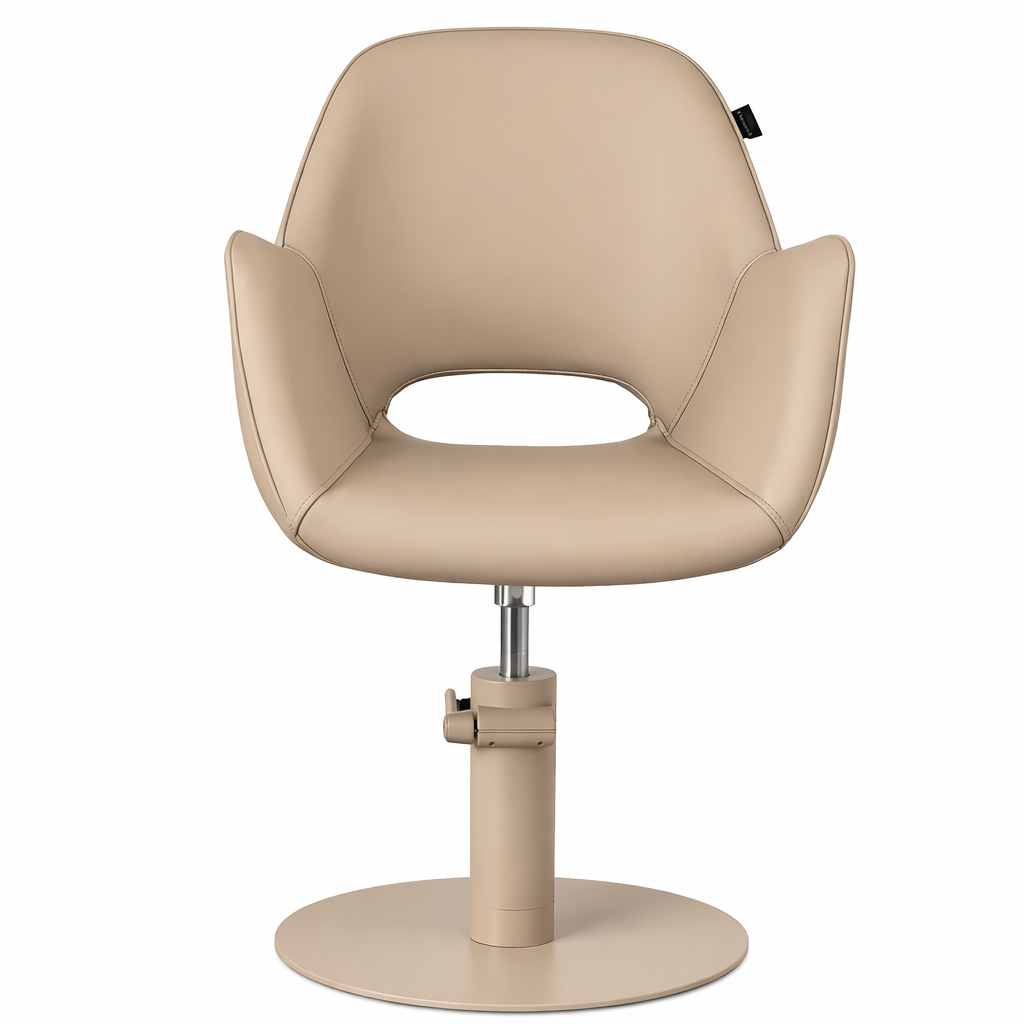 Karma Armidale Salon Chair 02190101 - Champagne with Matching Pump and Base