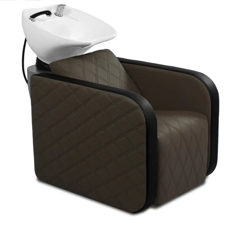 Karma Complete Shampoo Unit Clunes Manual Brown with Pattern & Black Deep Basin 031601MP - DB