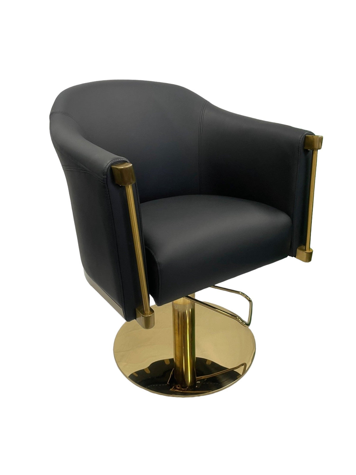 Karma Eden Salon Chair Black with Gold Base 02180103 - image 2