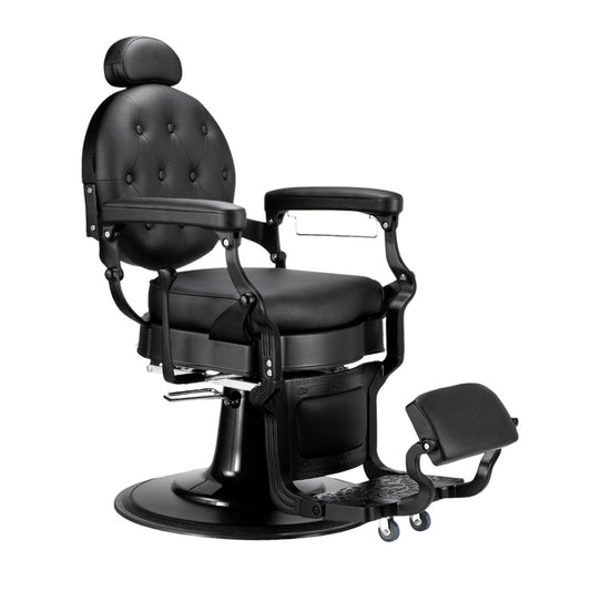 Karma Mackay Professional Barber Chair Black & Black 04140101 – Hydraulic Chair