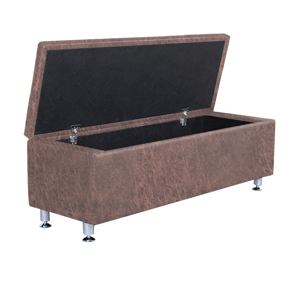 Karma Pooraka 3 Seater Ottoman Waiting Lounge With Storage 05010301 - Tan