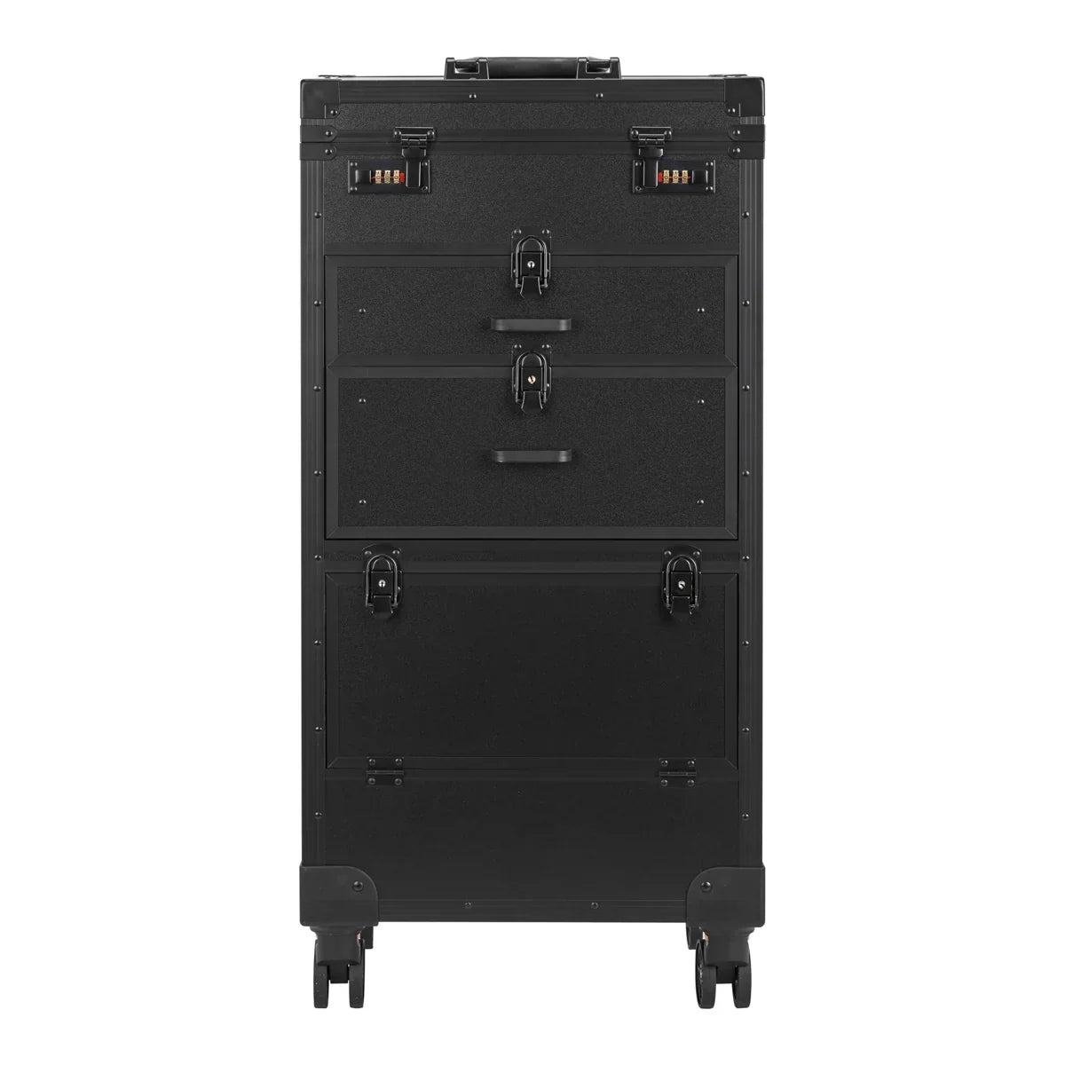 Karma Professional Portable Hard Case Salon Trolley Lockabe with Drawers KHRC01 - Black