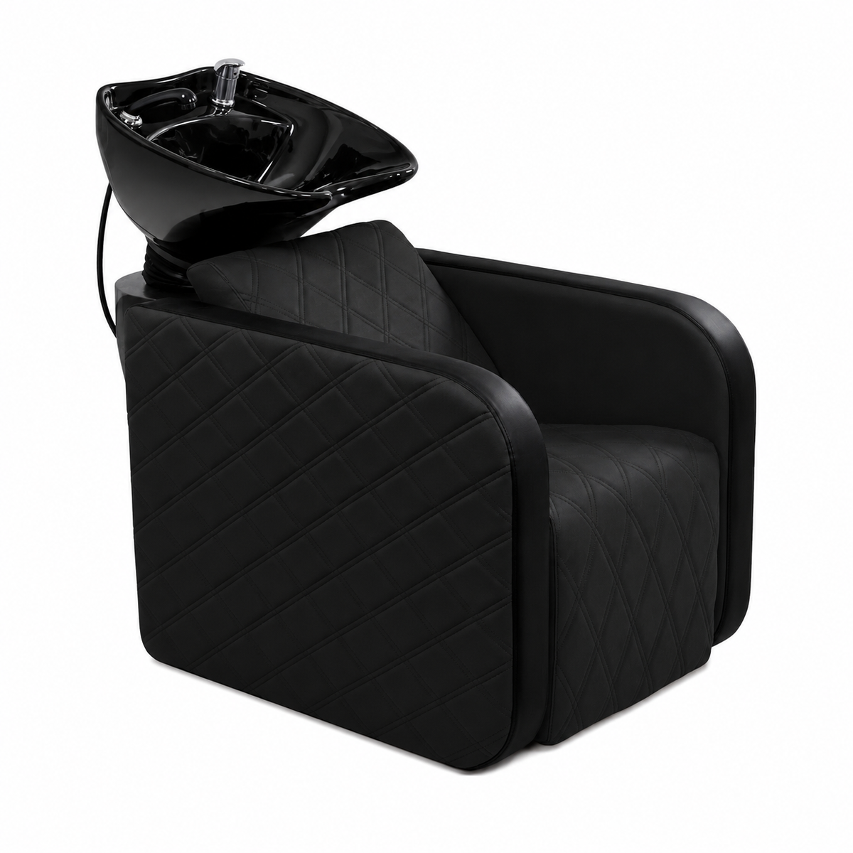 Karma Complete Shampoo Unit Clunes Electric Black with Pattern & Black Deep Basin 03150101EP
