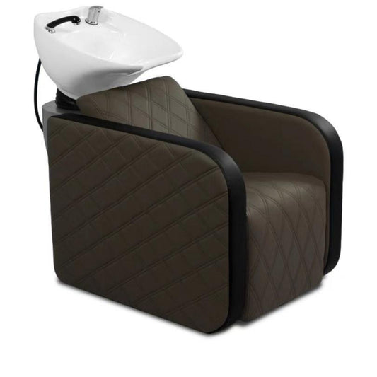 Karma Complete Shampoo Unit Clunes Electric Brown with Pattern & Black Deep Basin 0316012201EP